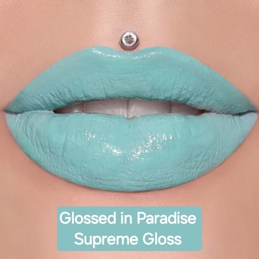 Jeffree Star Aqua Tiffany Blue Lip Gloss Glossed In Paradise Supreme Gloss